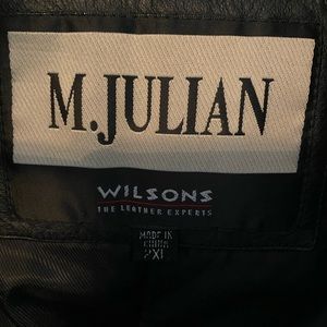 Men's Wilsons Leather M. Julian Black Leather Coat - 2XL - Long Length